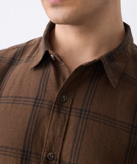 Checks Desert Cotton Linen Shirts