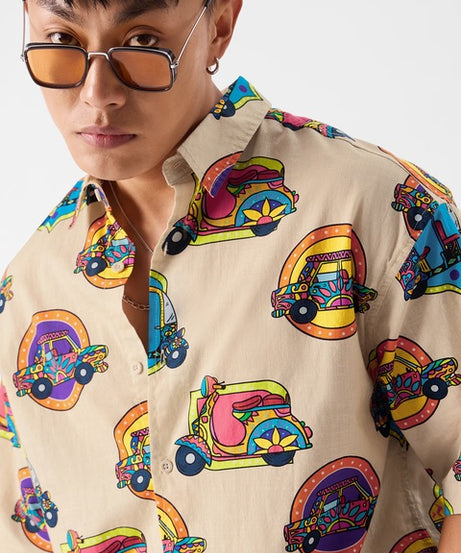 Desi Paintwork Oversized Shirts