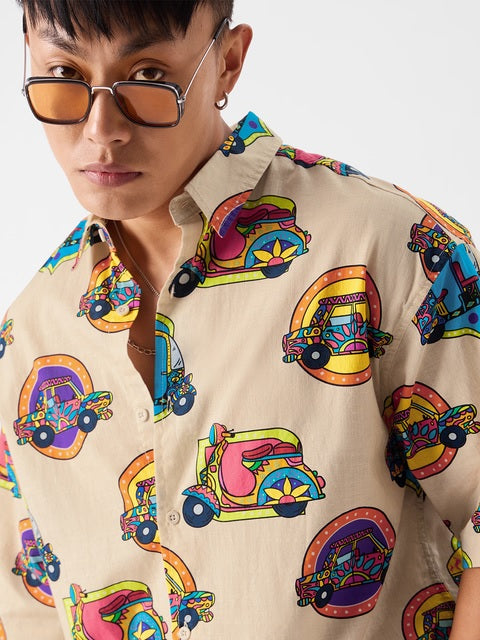 Desi Paintwork Oversized Shirts