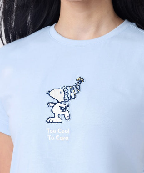 Peanuts Too Cool To Care Women T-Shirts