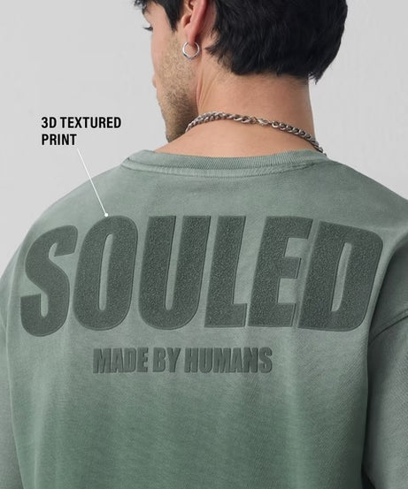 Green Wash Oversized T-Shirts