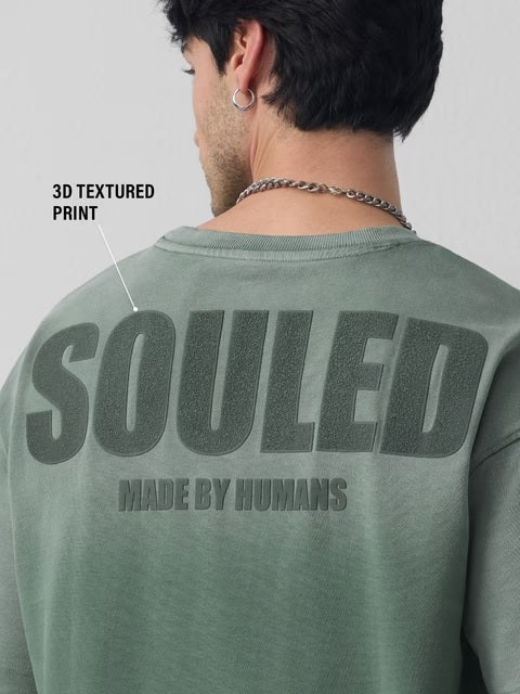 Green Wash Oversized T-Shirts