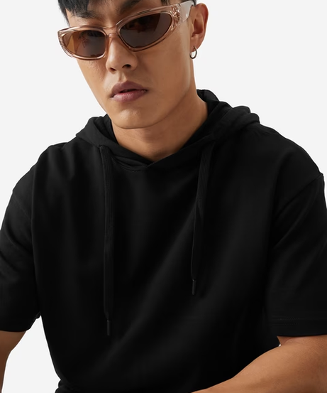 Hooded Black Shadow Hooded T-Shirts