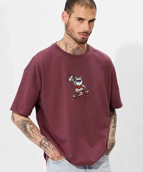 Beer Doggo Oversized T-Shirts