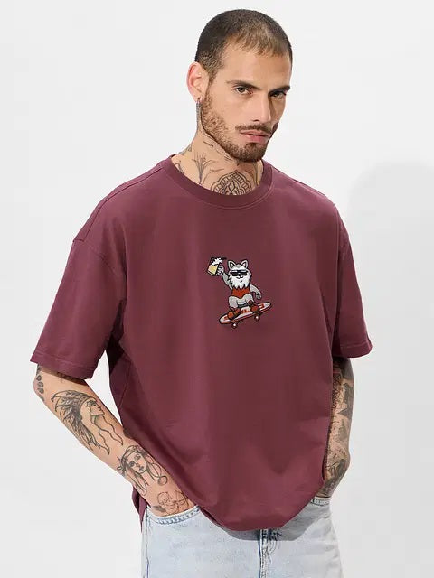 Beer Doggo Oversized T-Shirts