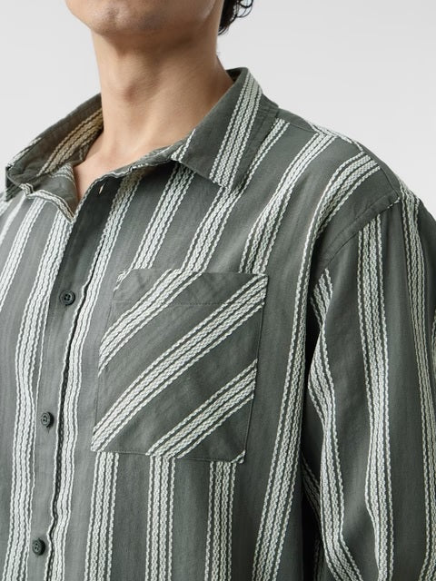 Grey Men Relaxed Shirts