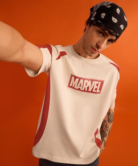 Marvel Logo Oversized T-Shirts