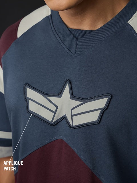 Captain America Soldier Suit Oversized T-Shirts