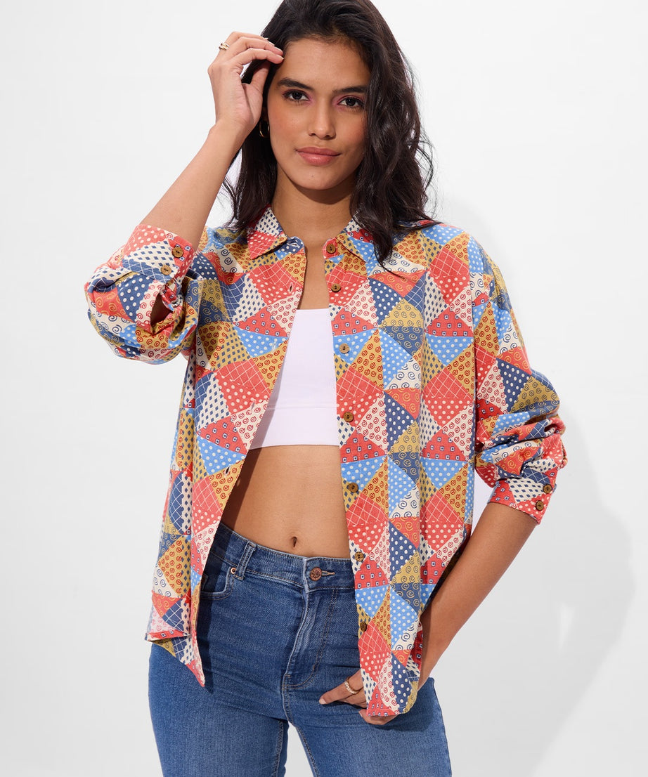 TSS Originals Prism Women Boyfriend Shirts