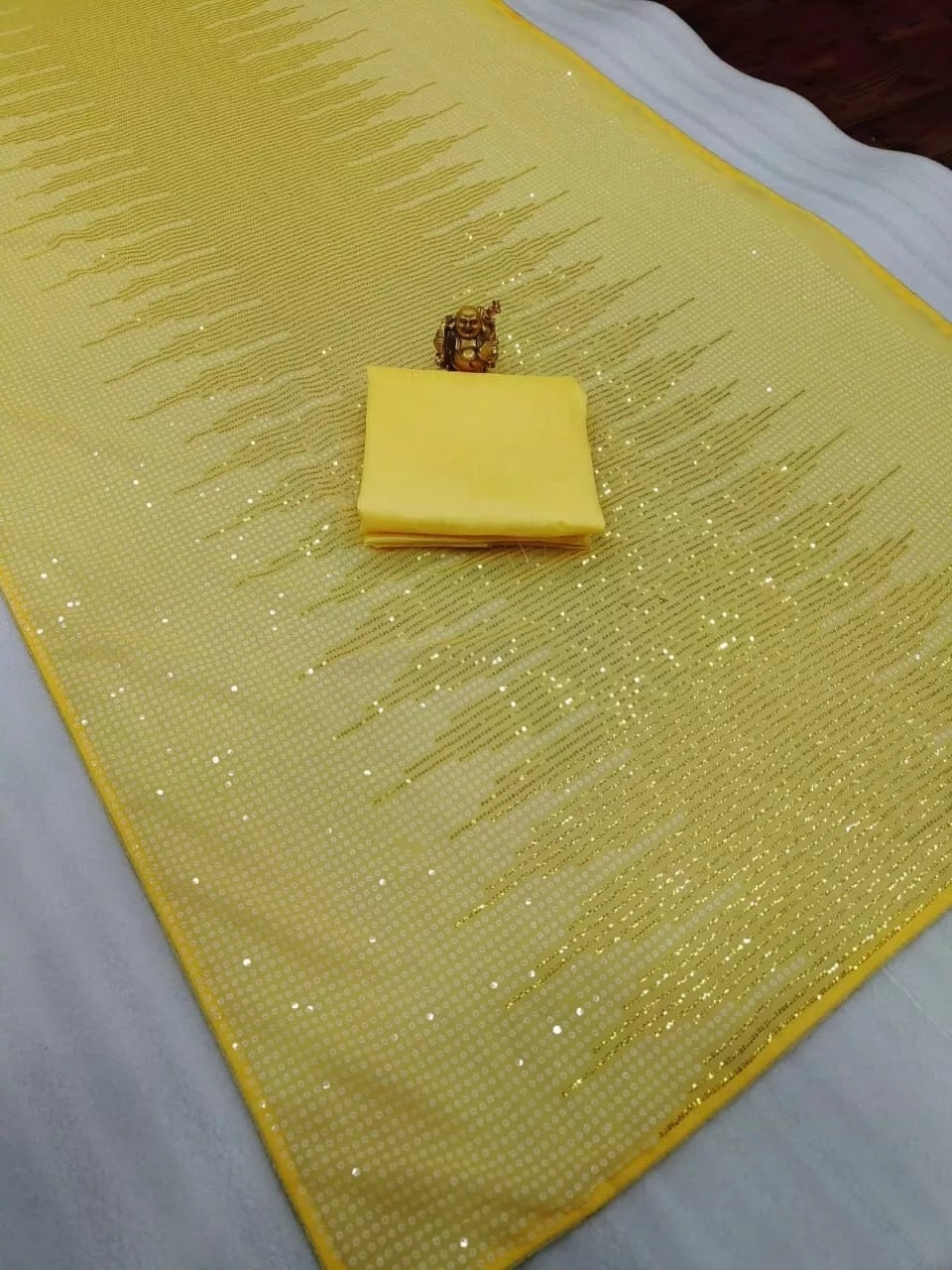 Georgette Party Wear Wedding Saree, New Indian Classic Function Sari