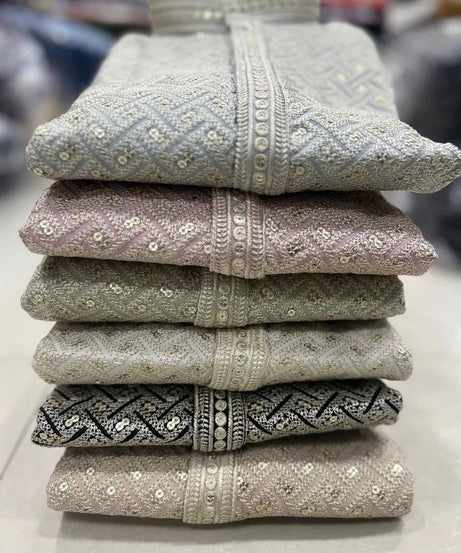 Men's FullStitched Premium Rayon Wedding Special Kurta Pajama Set