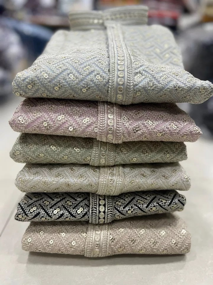 Men's FullStitched Premium Rayon Wedding Special Kurta Pajama Set