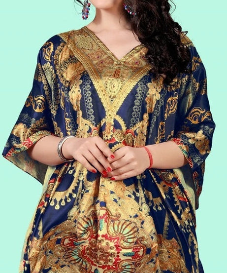 Free size Kaftan dress for women V-Neck Long caftan dress Loungewear