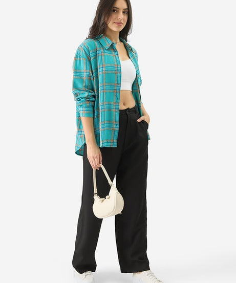 Plaid Ember Women Boyfriend Shirts