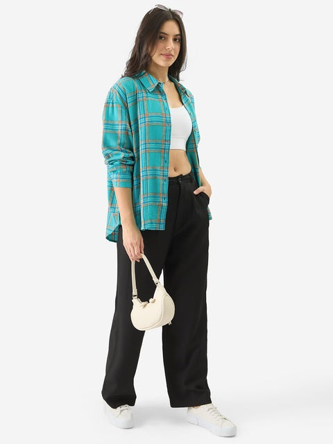 Plaid Ember Women Boyfriend Shirts