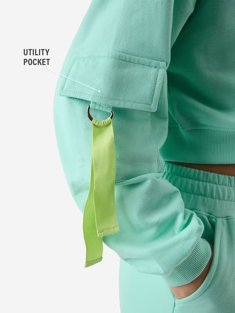 Sterling Blue Sweatshirt Women Oversized Sweatshirts