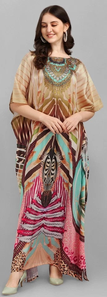 Kaftan Dresses for Women Print Kaftan Beach Dress Swimsuit Cover Up