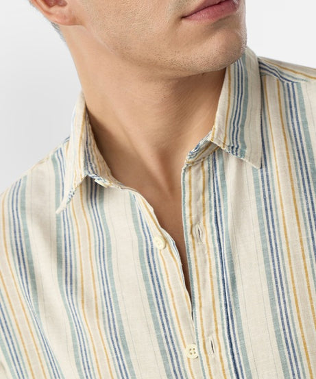 Stripes Sundown Cotton Linen Shirts
