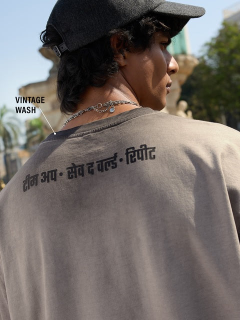 Avengers  Desi Comics Oversized T-Shirts