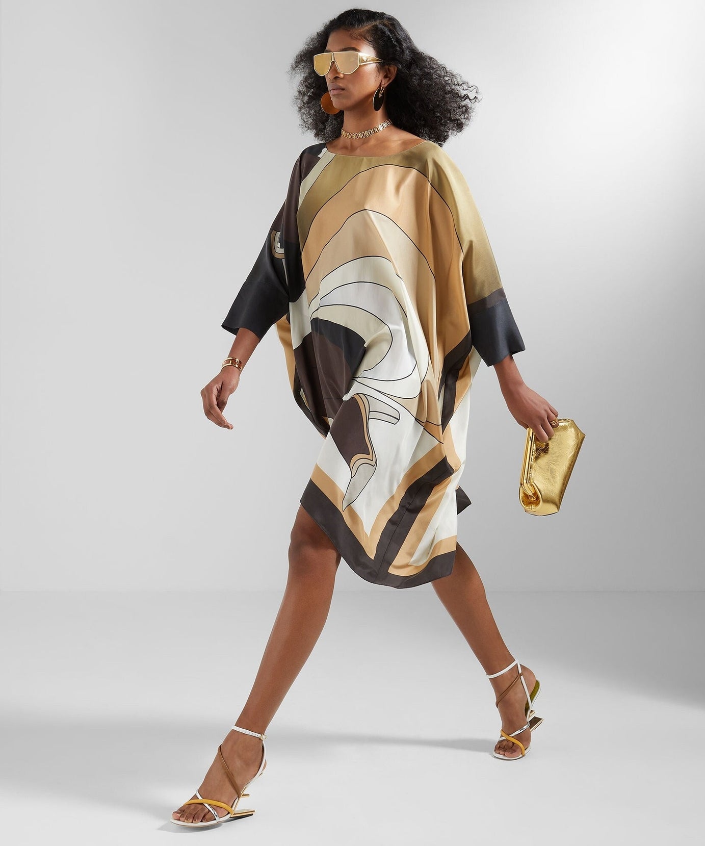 Luxury Soft Crepe Silk Kaftan, Lightweight and Breathable Caftan For Women's