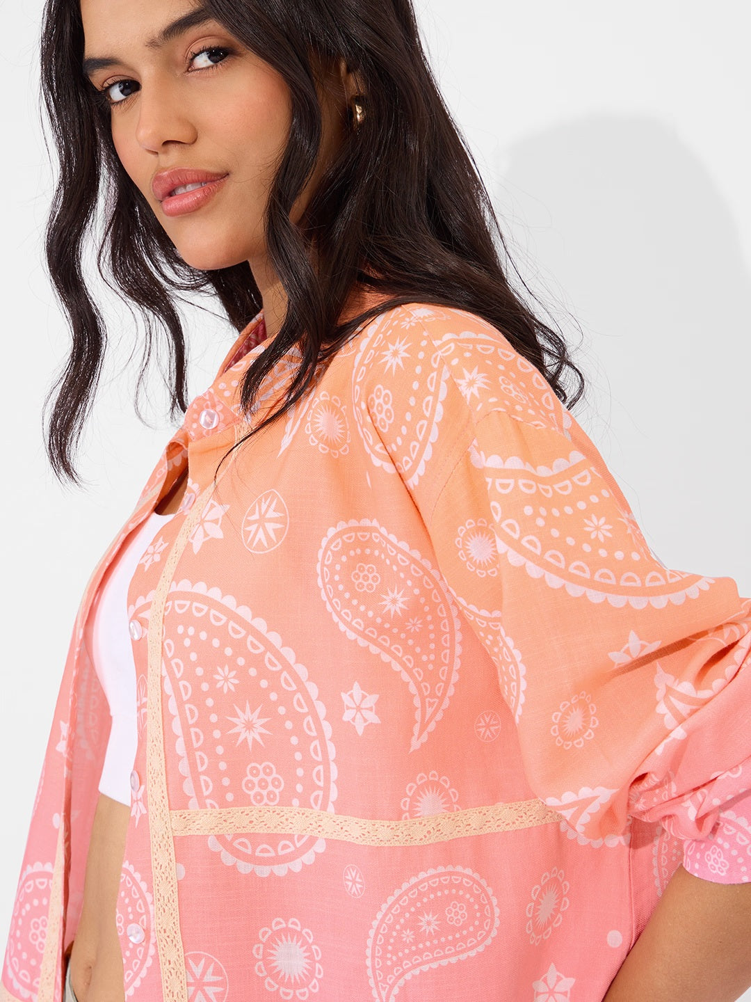 TSS Originals  Mellow Paisley Women Boyfriend Shirts