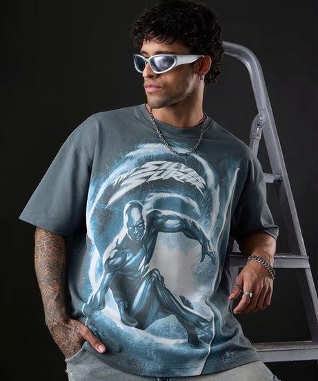 Fantastic Four Silver Surfer Oversized T-Shirts