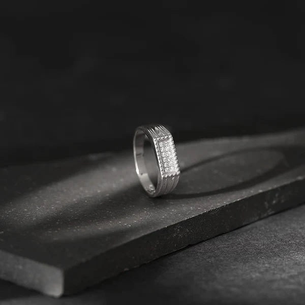 Silver Modern Simplicity For Him