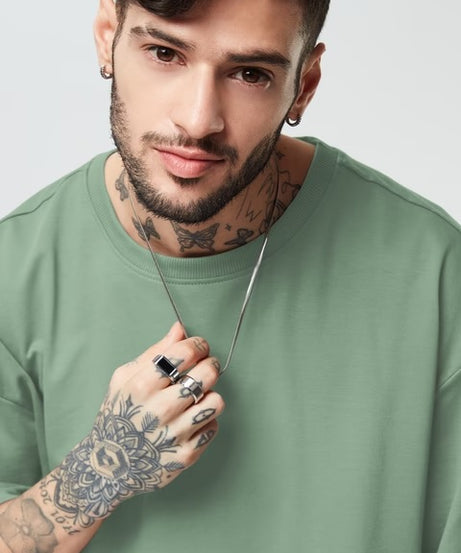 Jade Green Oversized T-Shirts