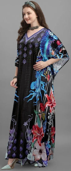Free Size Kaftan Dress for Women Caftan Bathing Swim Cover Up Boho Beach Dress