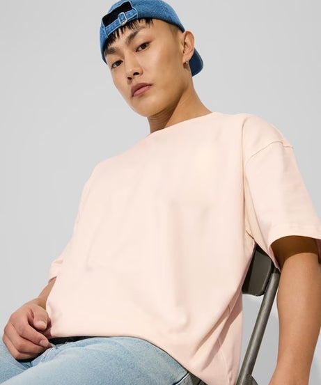 Nude Pink Men Oversized T-shirt
