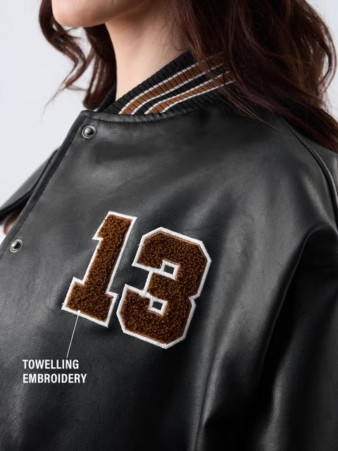 Phantom Women Oversized Varsity Jackets