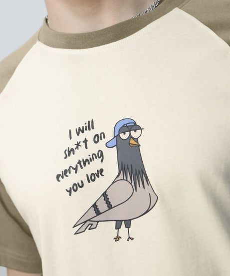 Colourblock Wingin It Men Relaxed Fit T-Shirts