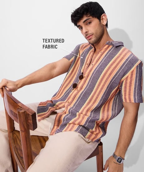 Fiesta Men Textured Shirts