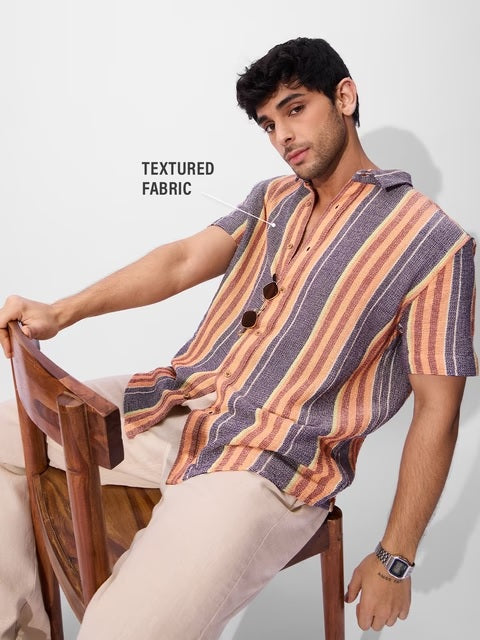 Fiesta Men Textured Shirts