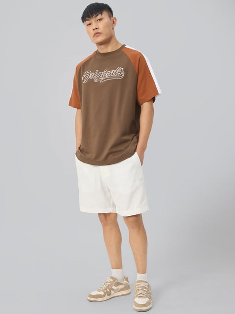 Racer Brown Oversized T-Shirts