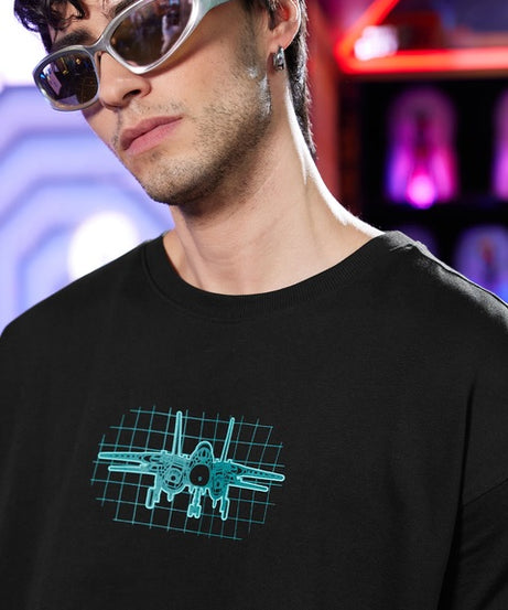Top Gun  Blueprint Oversized T-Shirts