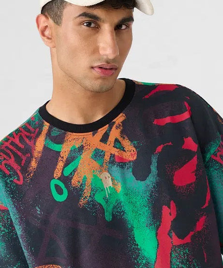 Street Graffiti Oversized T-Shirts