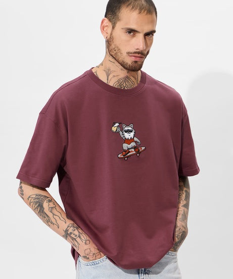 Beer Doggo Oversized T-Shirts