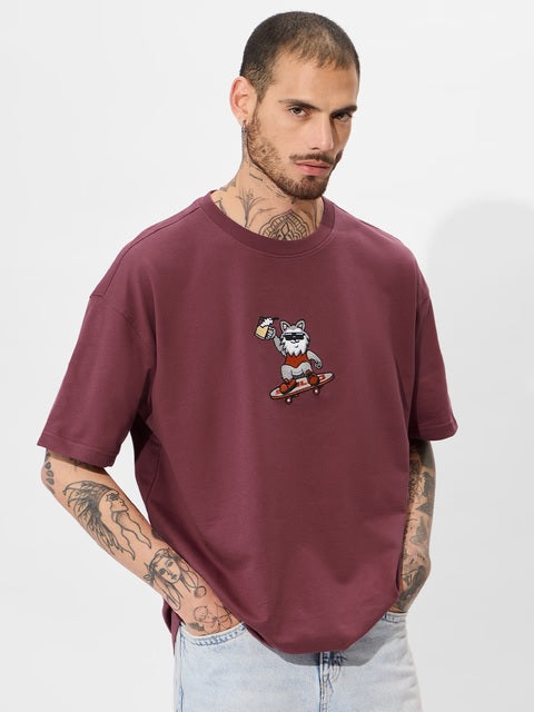 Beer Doggo Oversized T-Shirts