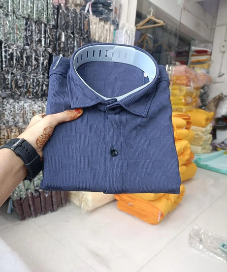 Men's Popcorn & Half Sleeve Shirt Set