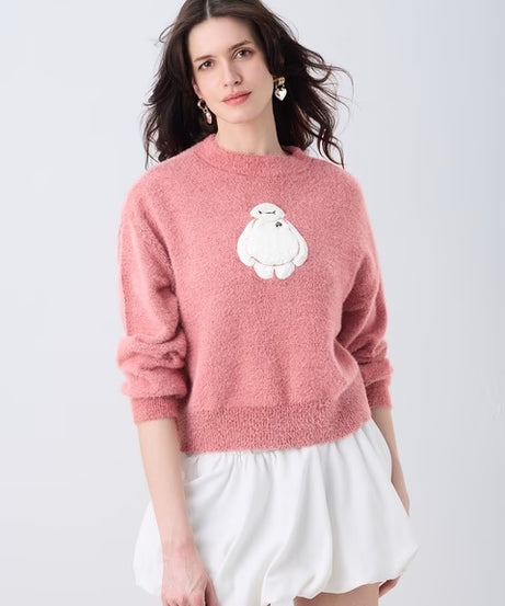 Disne Fuzzy Baymax Women Oversized Sweaters