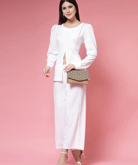 Adorn Embellished Suede Clutch