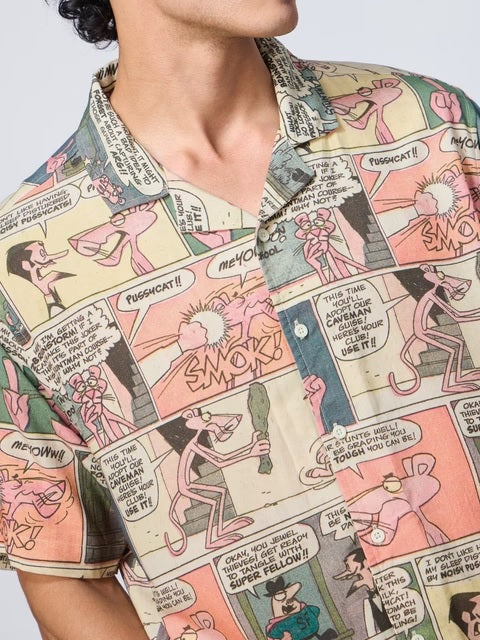 Pink Panther Comics Oversized Shirts