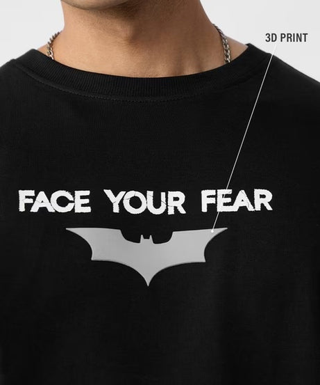 Batman Face Your Fear Oversized T-Shirts