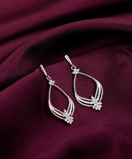 Silver Princess Earrings