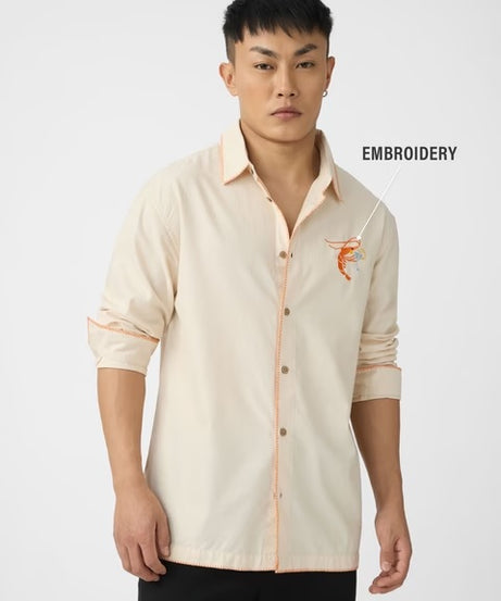 Shrimp Cocktail Men Relaxed Shirts
