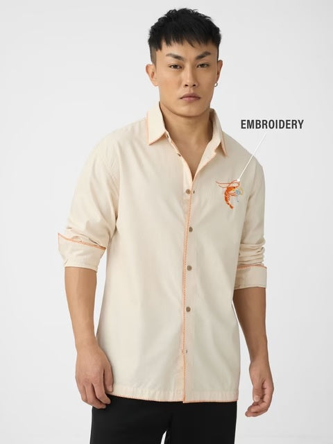 Shrimp Cocktail Men Relaxed Shirts