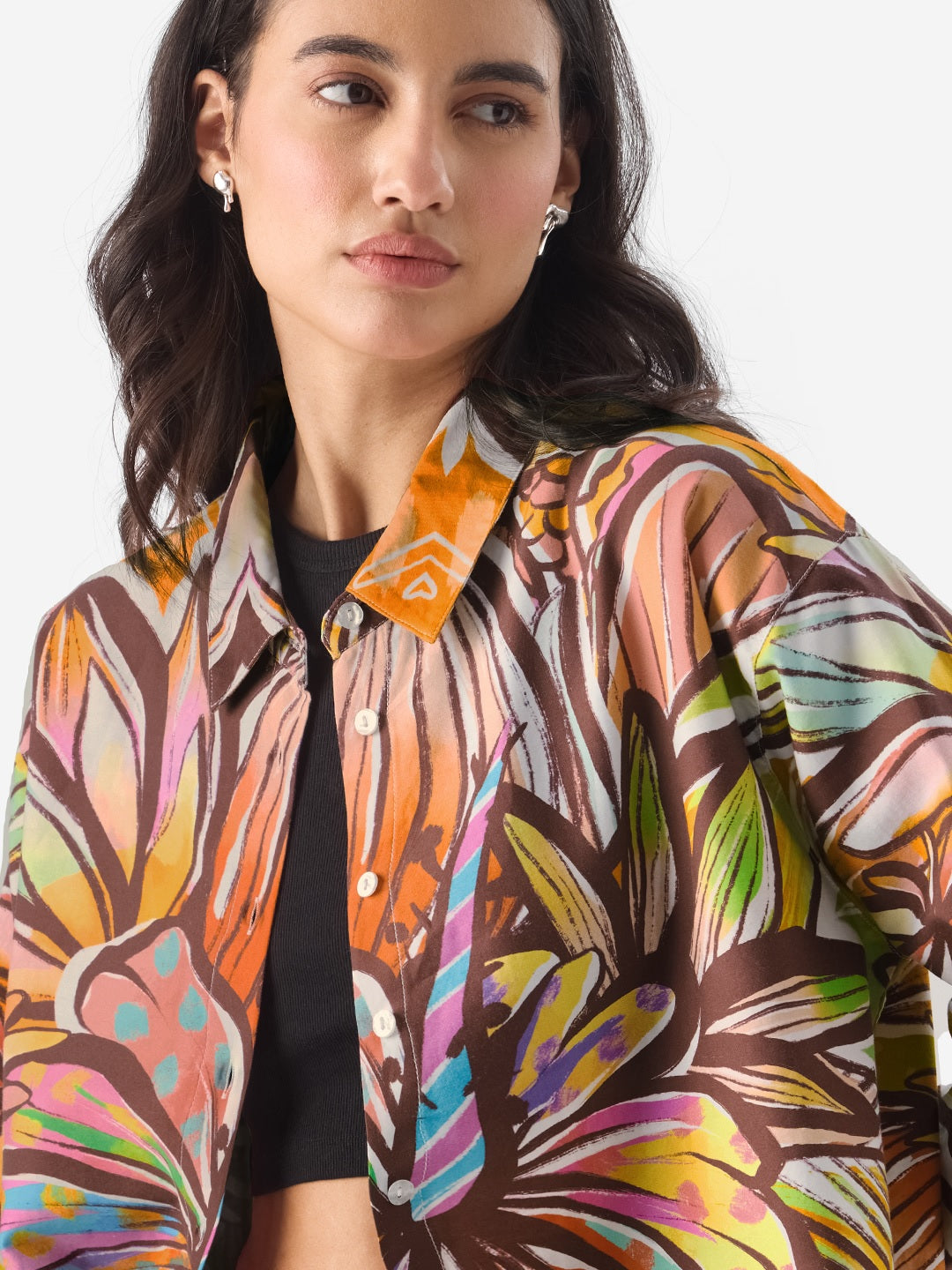 Floral Mirage Women Boyfriend Shirts