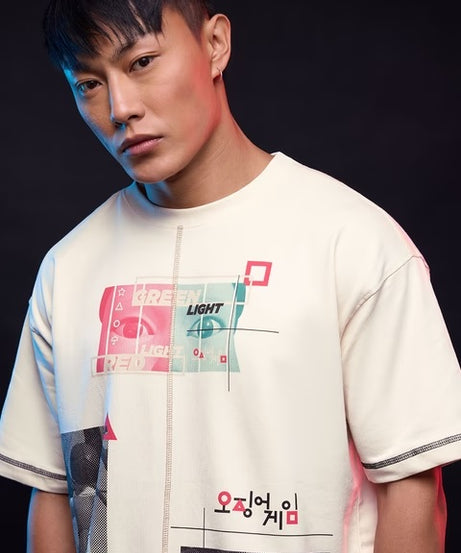 Squid Game Let's Play Oversized T-Shirts