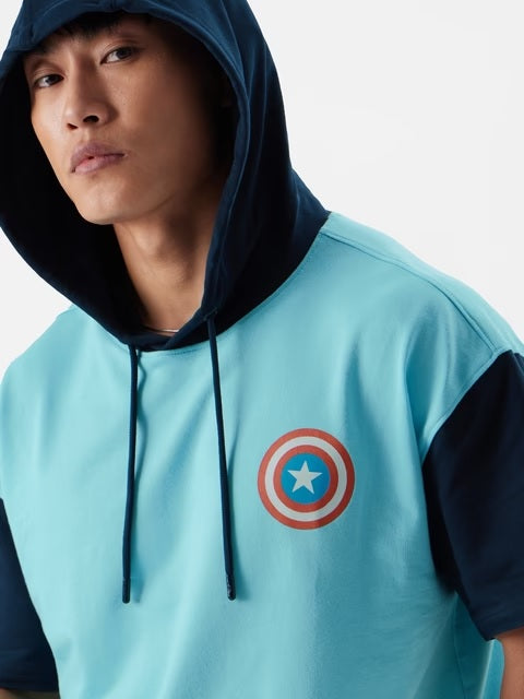 Captain America Super Soldier Hooded T-Shirts